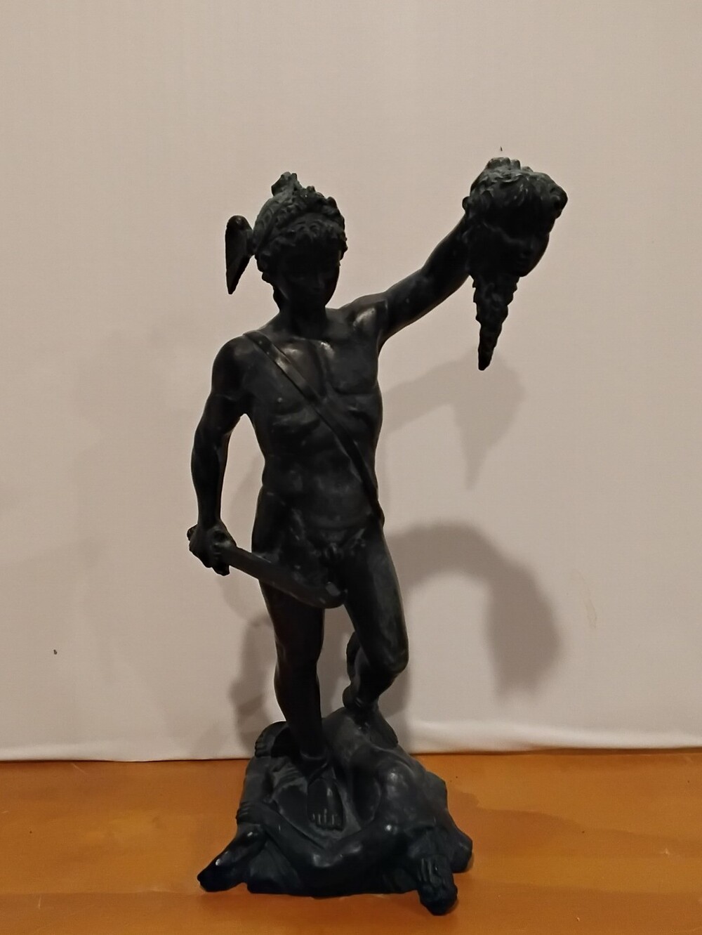 Small Vintage Souvenir Statue Of Perseus w/Medusa's Head Firm Price